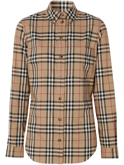 burberry check shirt vintage|burberry check button up shirt.